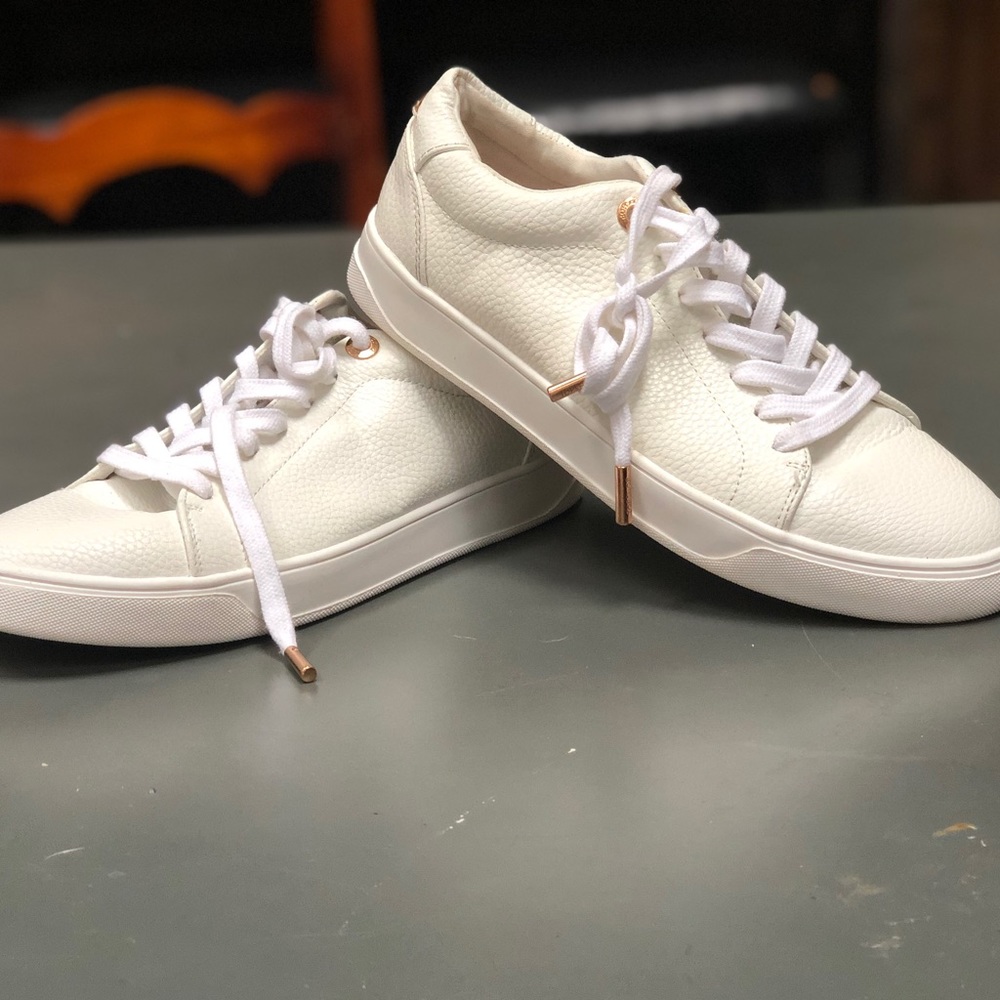 Topshop White Leather Sneakers